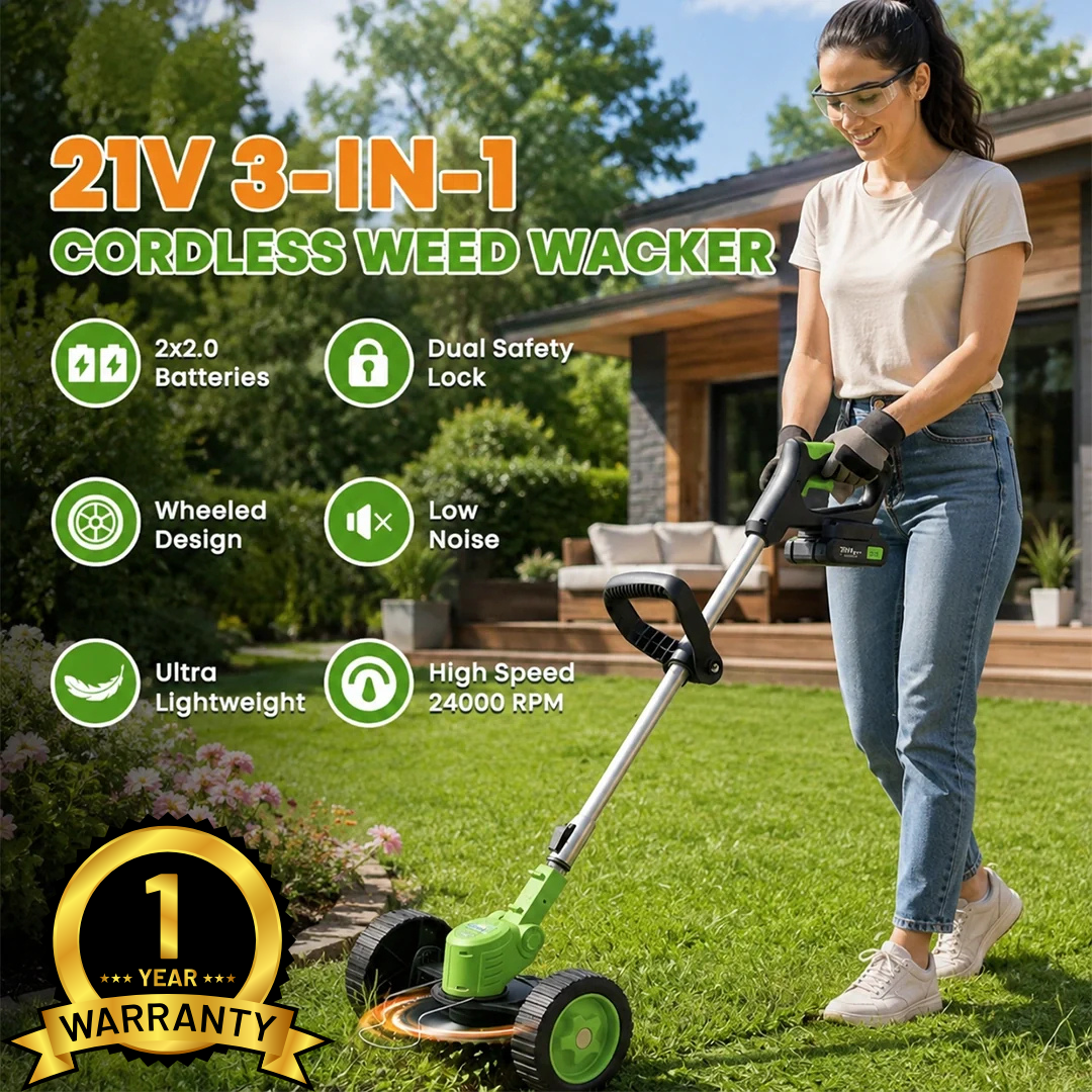 All-in-One Cordless Lawn Trimmer