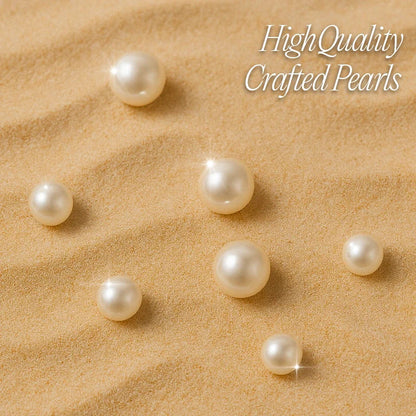 Ethereal Natural Pearl Jewelry Set – Necklace & Bracelet in Champagne, White & Violet Glow