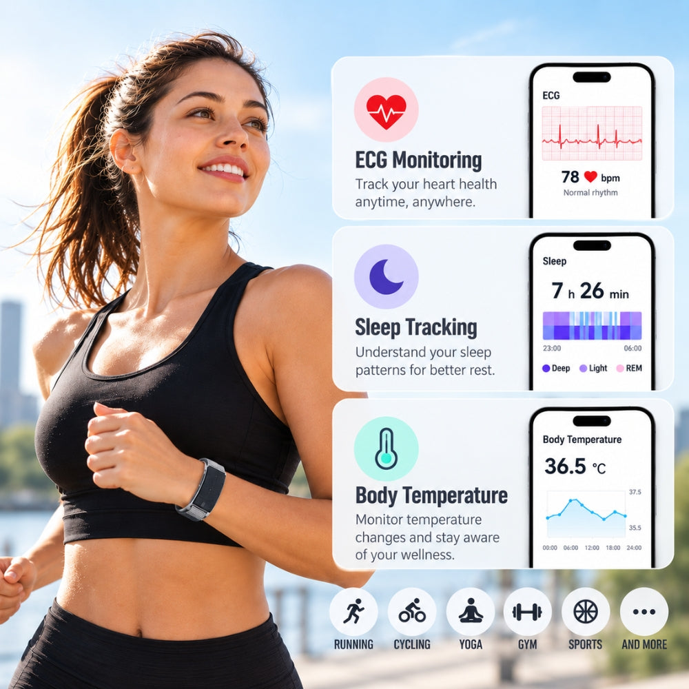 HOMINUX Smart Wristband | Fitness tracker & Health Monitoring