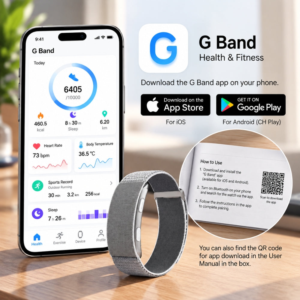 HOMINUX Smart Wristband | Fitness tracker & Health Monitoring
