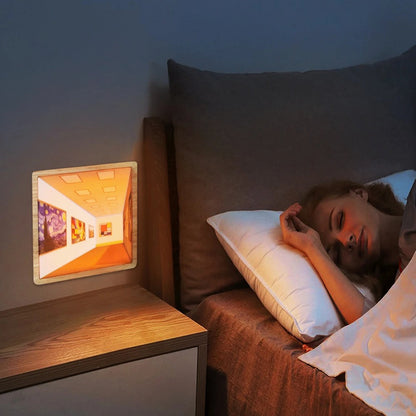 3D Naked Eye LED Night Light | Wall-Mounted & Adjustable