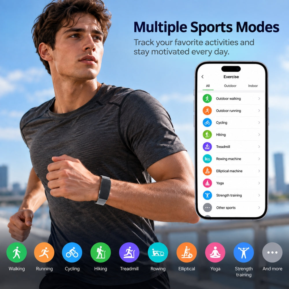 HOMINUX Smart Wristband | Fitness tracker & Health Monitoring