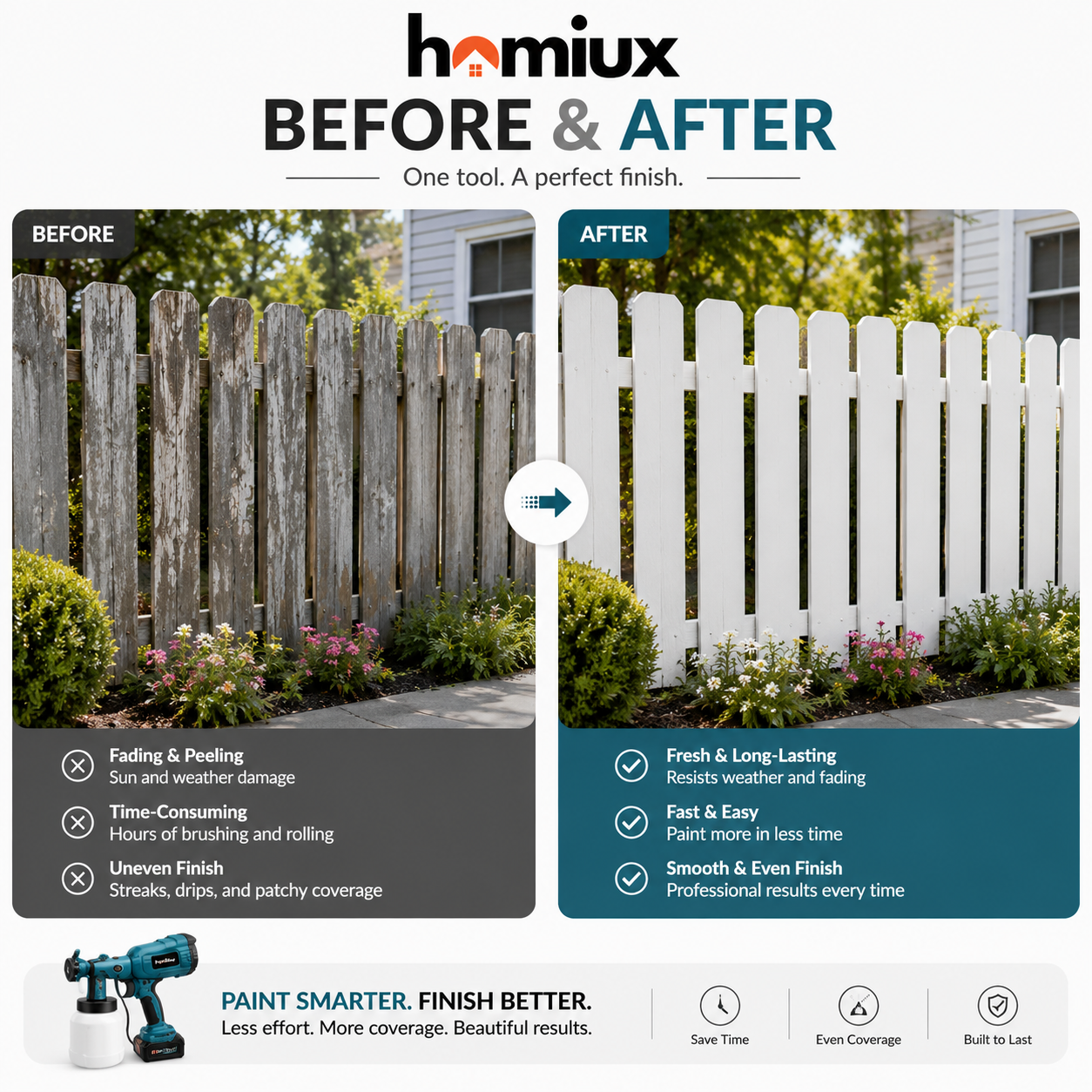 Homiux All-in-One Cordless Paint Sprayer