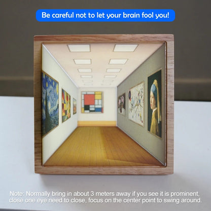 3D Naked Eye LED Night Light | Wall-Mounted & Adjustable