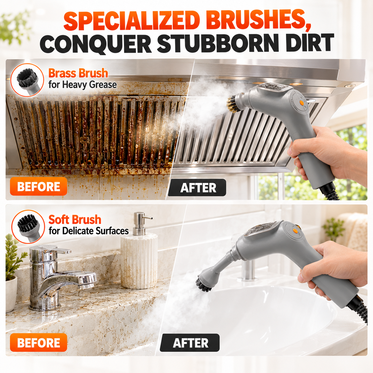 High-Temperature Multi-Surface Steam Cleaner Pro