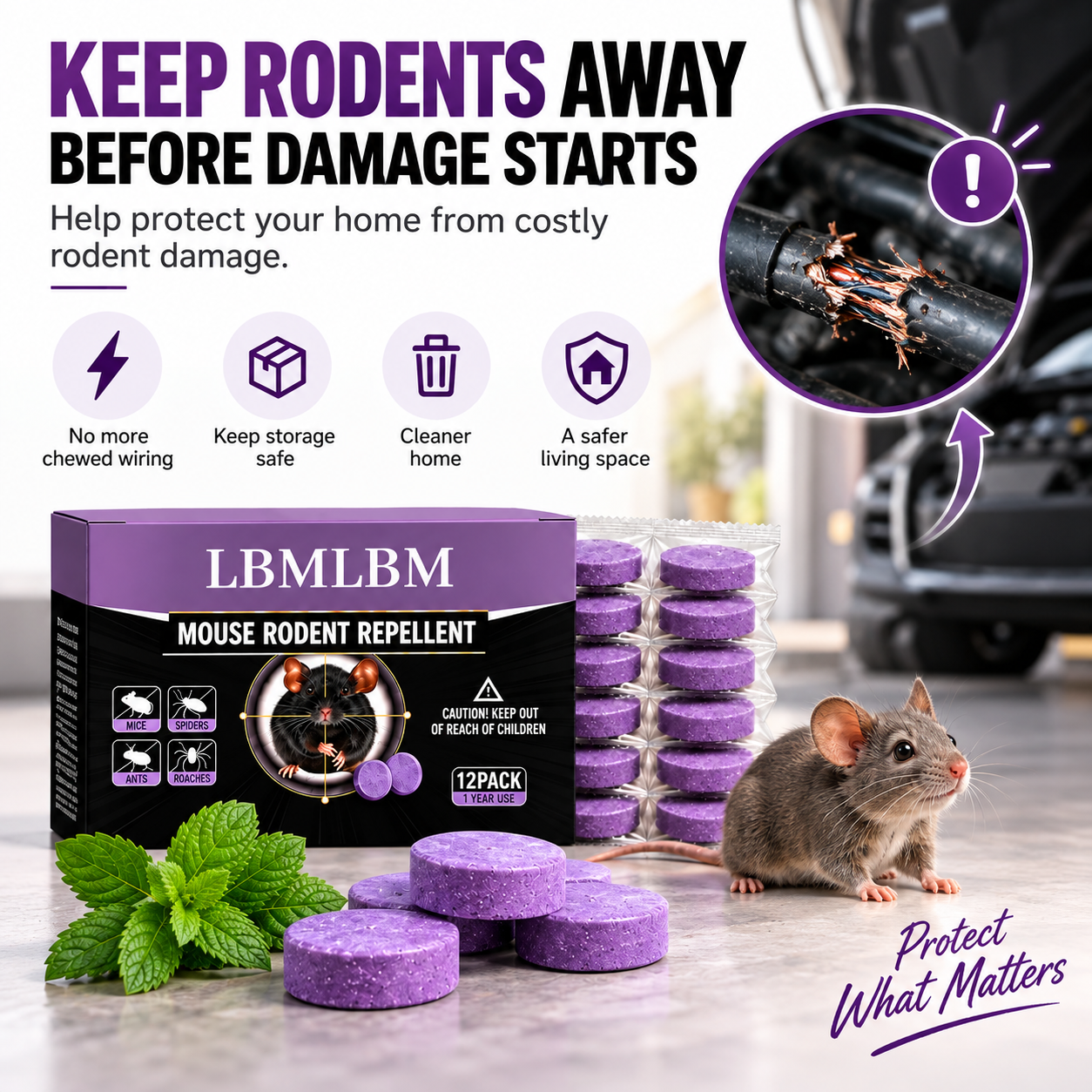 All-Natural Pest & Rodent Repellent Pucks