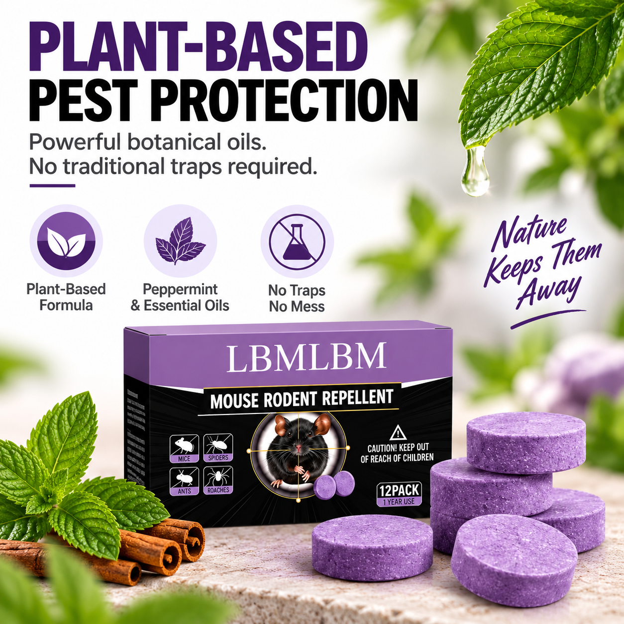 All-Natural Pest & Rodent Repellent Pucks