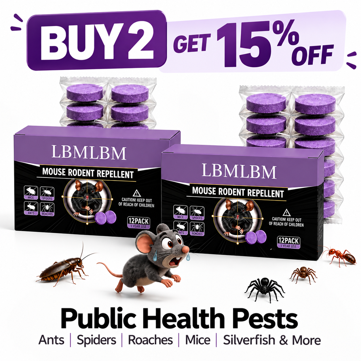 All-Natural Pest & Rodent Repellent Pucks