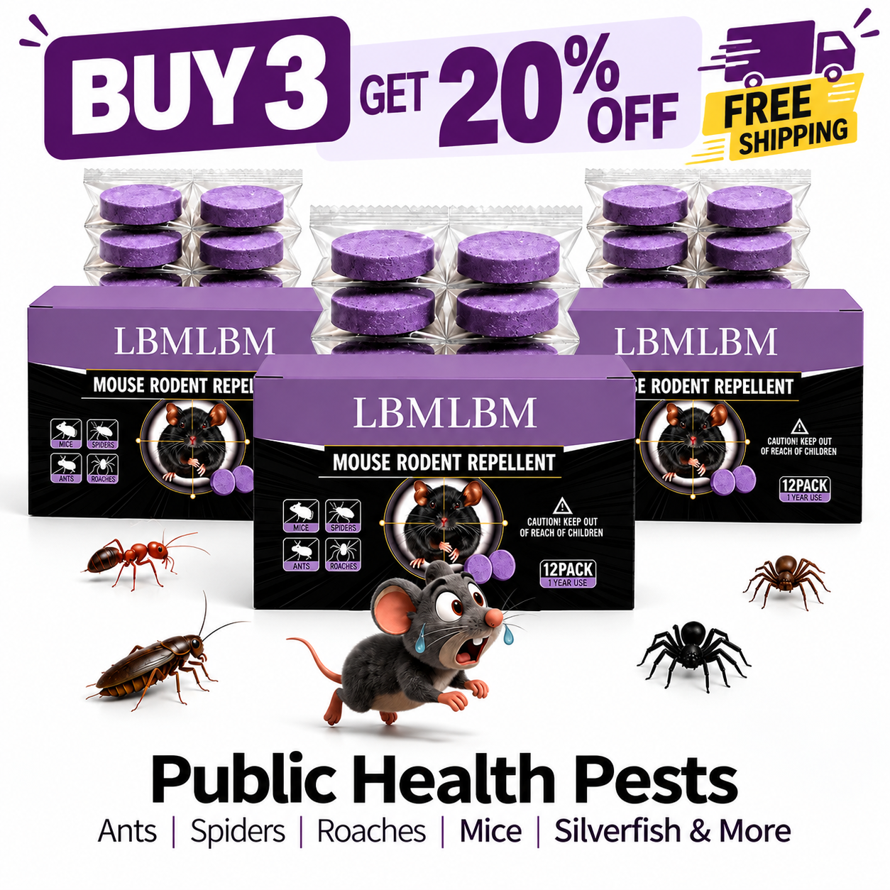 All-Natural Pest & Rodent Repellent Pucks