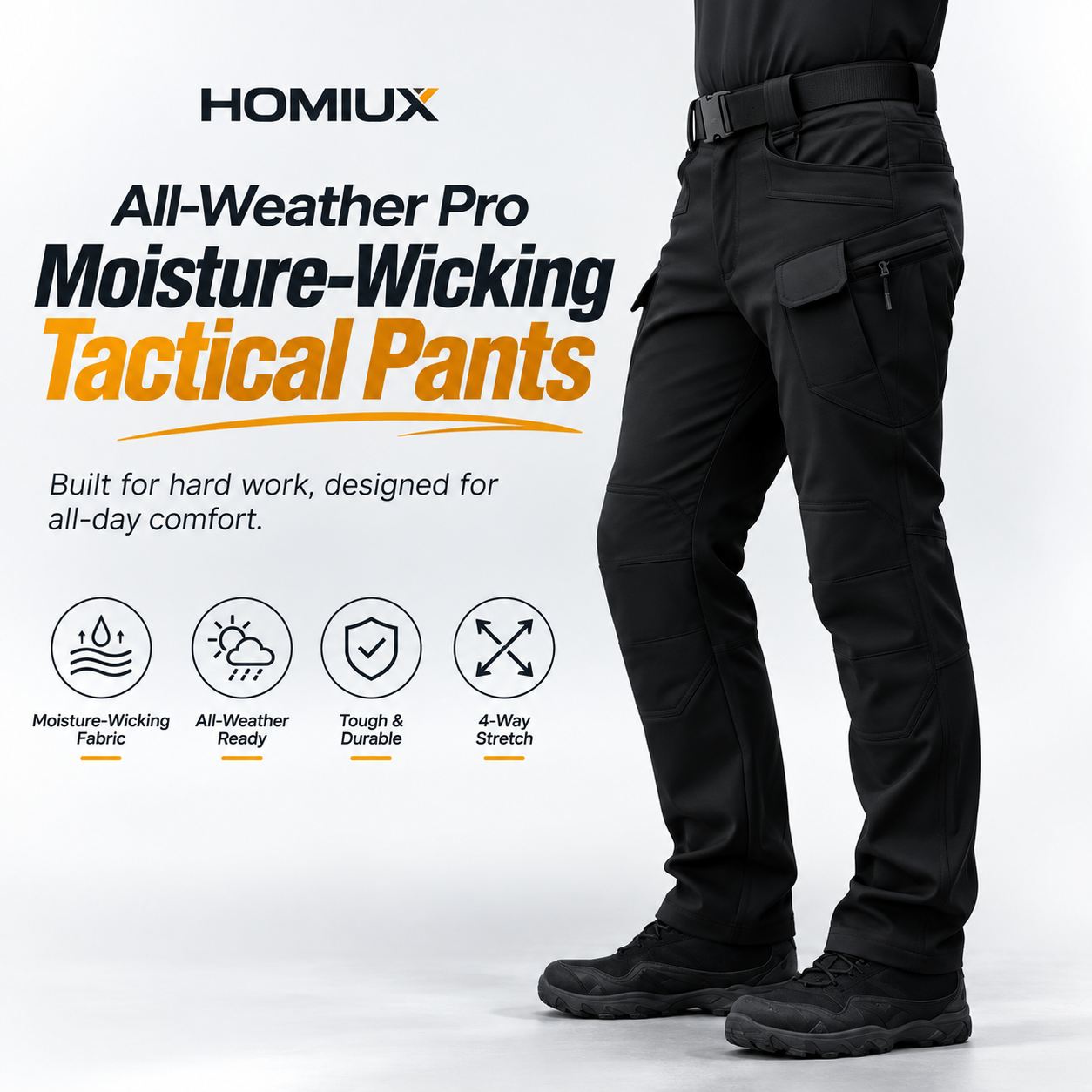 All-Weather Pro Moisture-Wicking Tactical Pants