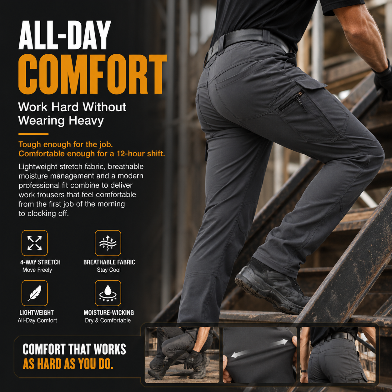 All-Weather Pro Moisture-Wicking Tactical Pants