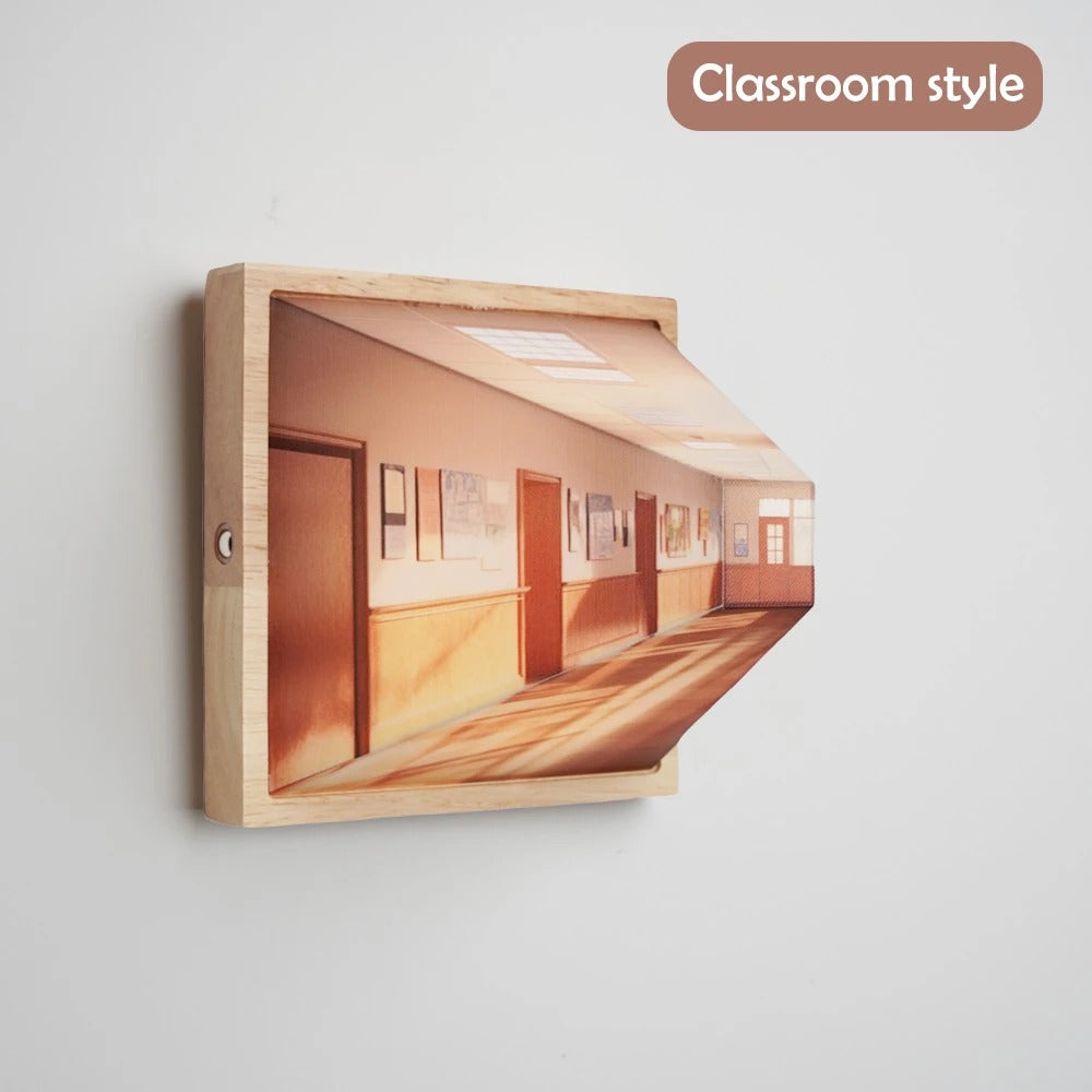 3D Naked Eye LED Night Light | Wall-Mounted & Adjustable