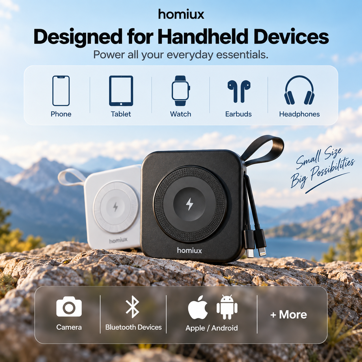 Homiux 5-in-1 Universal Travel Charger