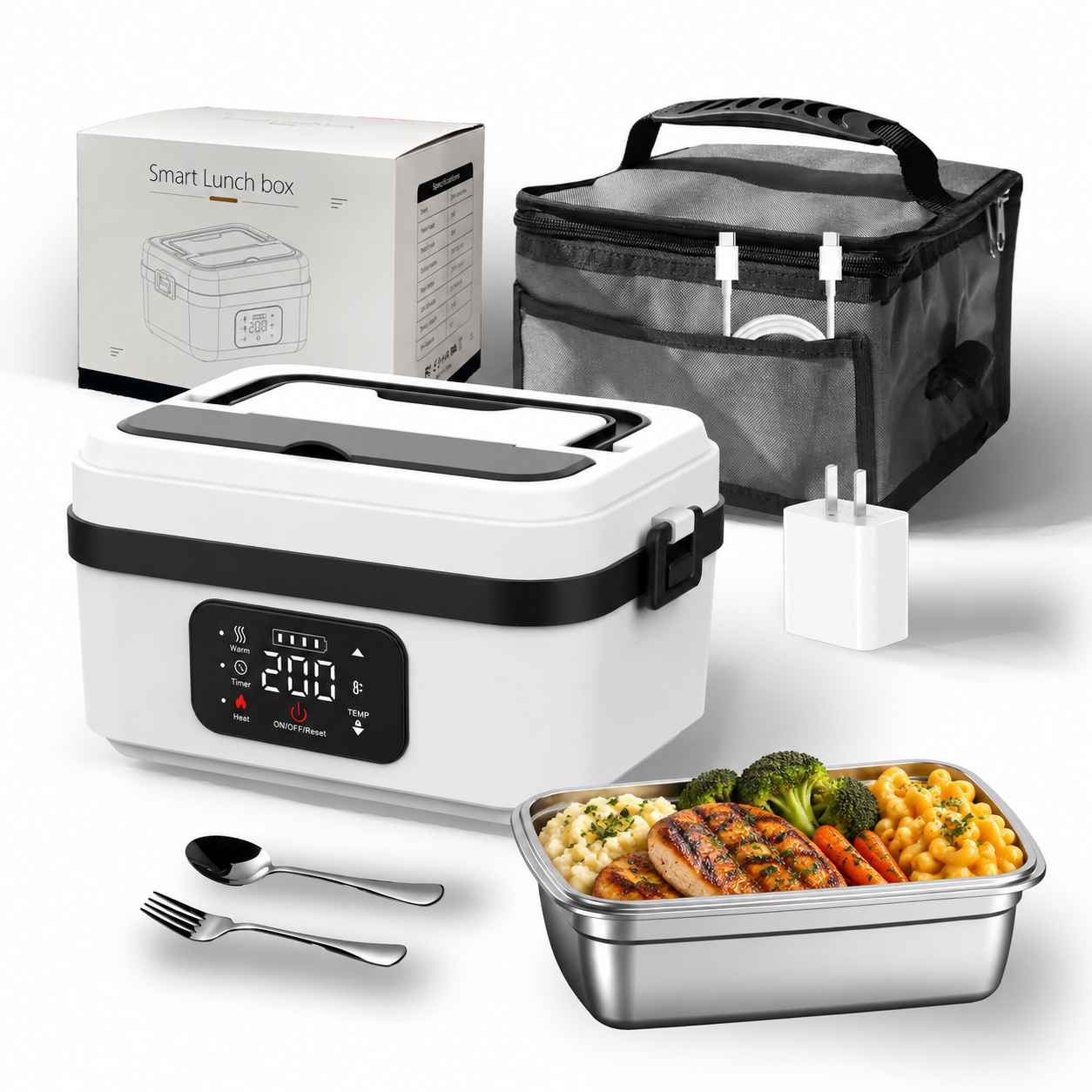 Cordless Self-Heating Lunch Box