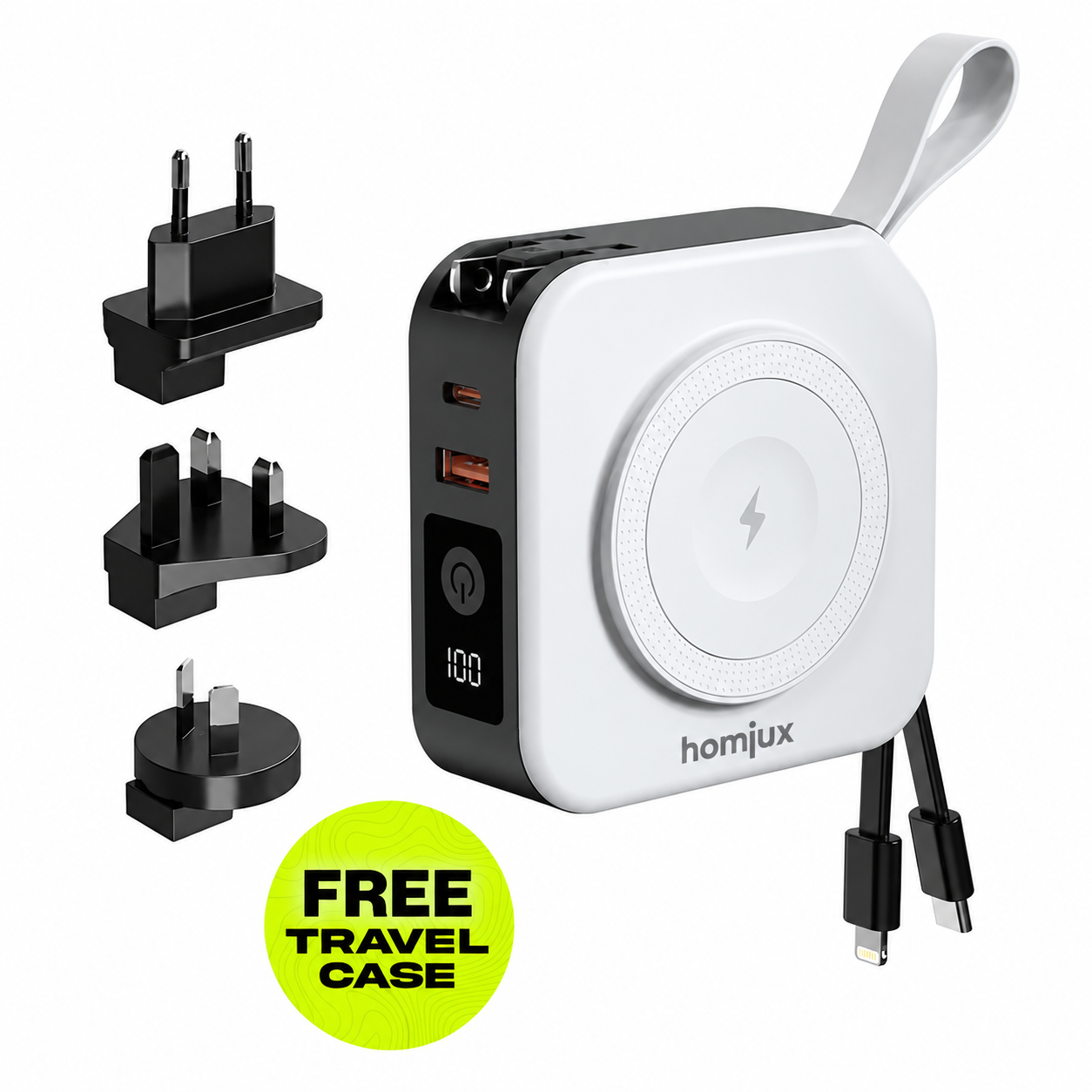 Homiux 5-in-1 Universal Travel Charger